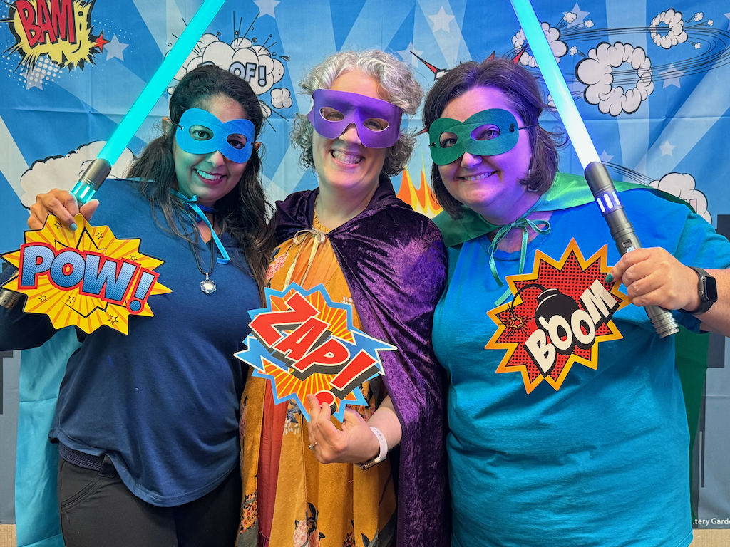 3 Sandtray Superheroes united with healing powers